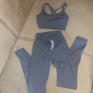 lululemon leggings and sports bra set
